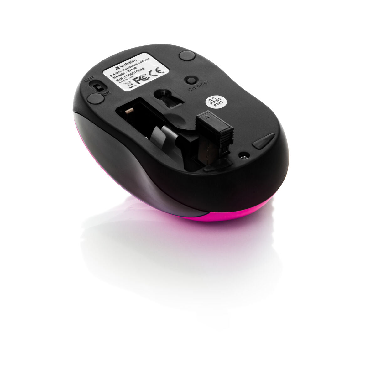 Optical mouse Verbatim GO NANO Pink