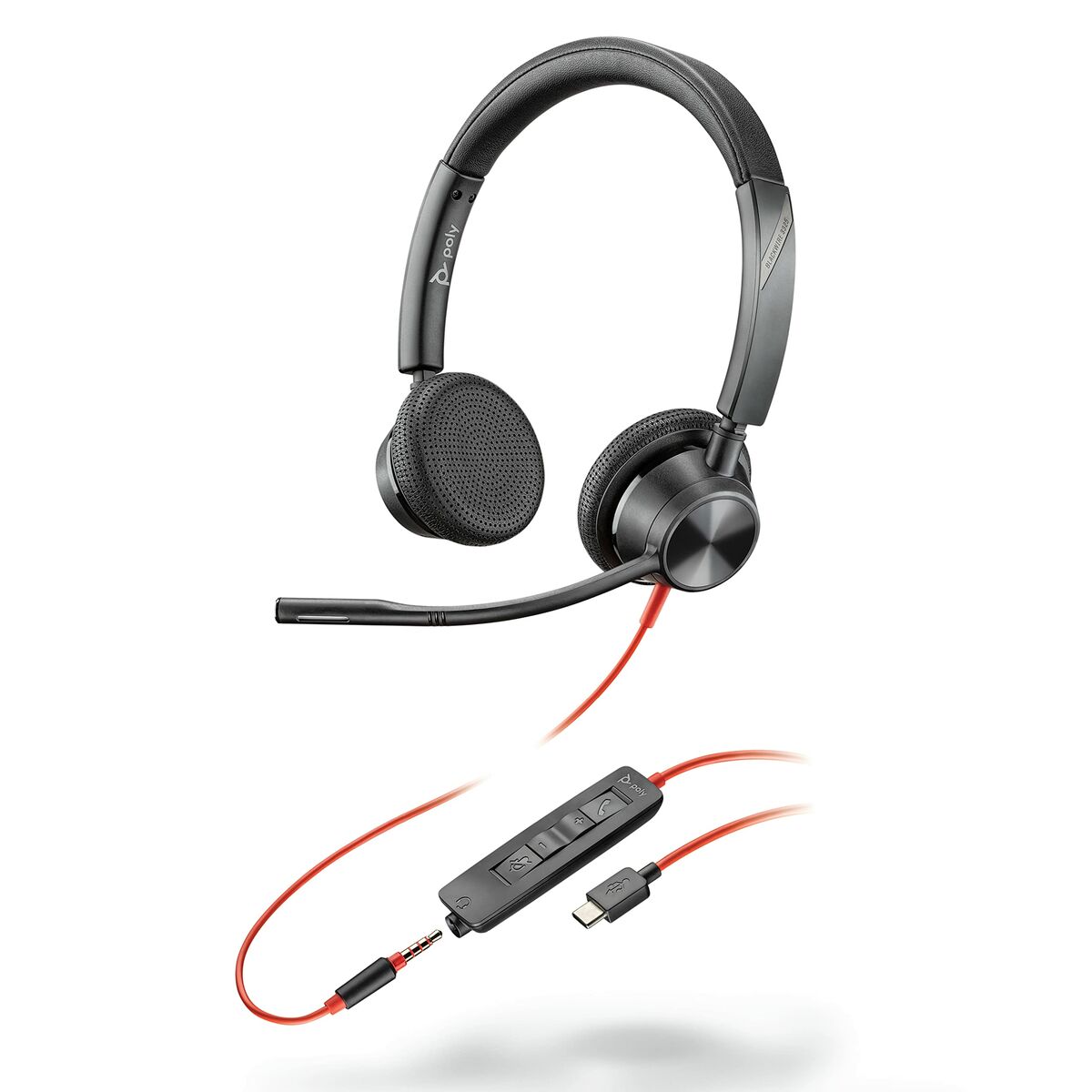 Headphones with Microphone HP Blackwire 3325 Black