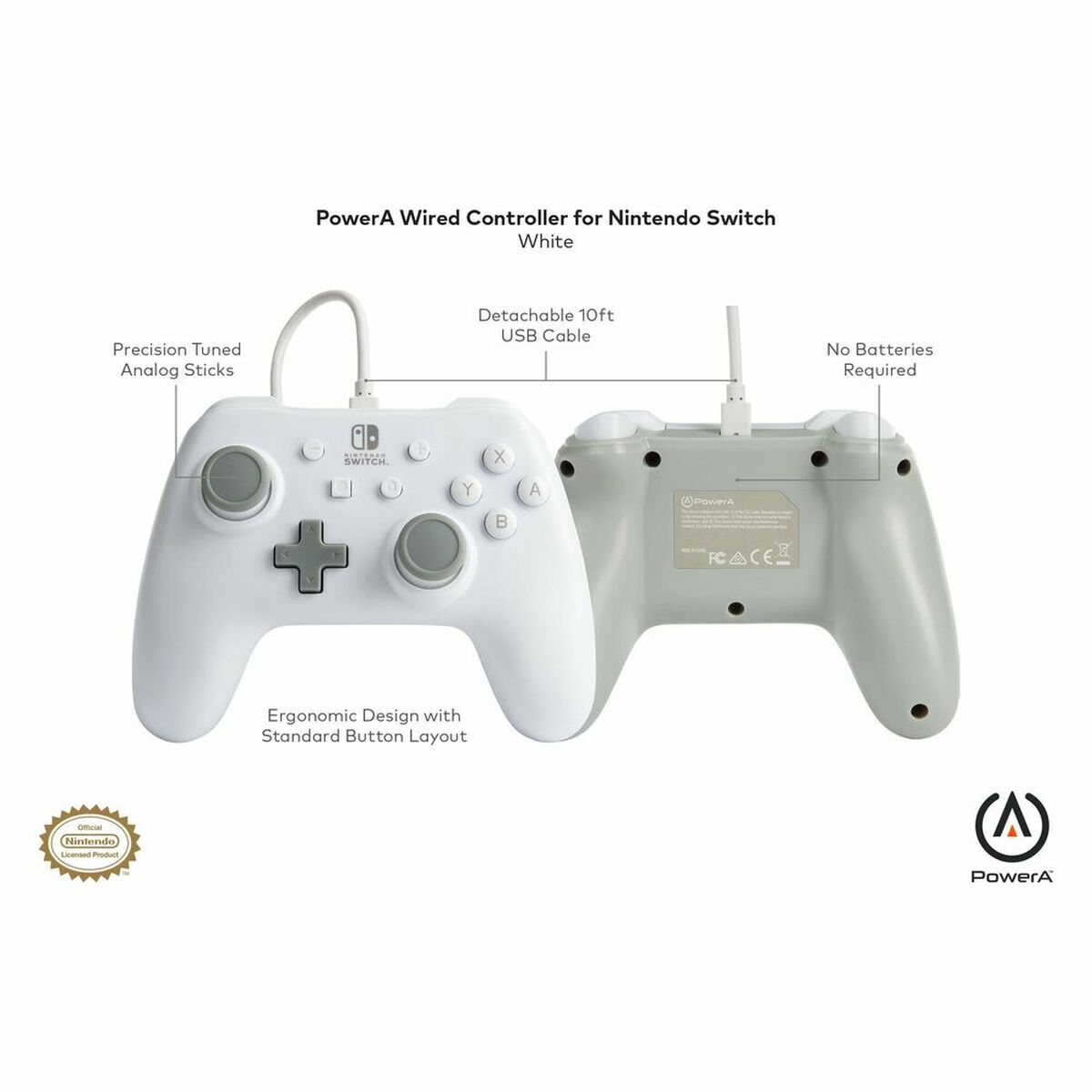 Gaming Control Powera 1517033-03 White Nintendo Switch