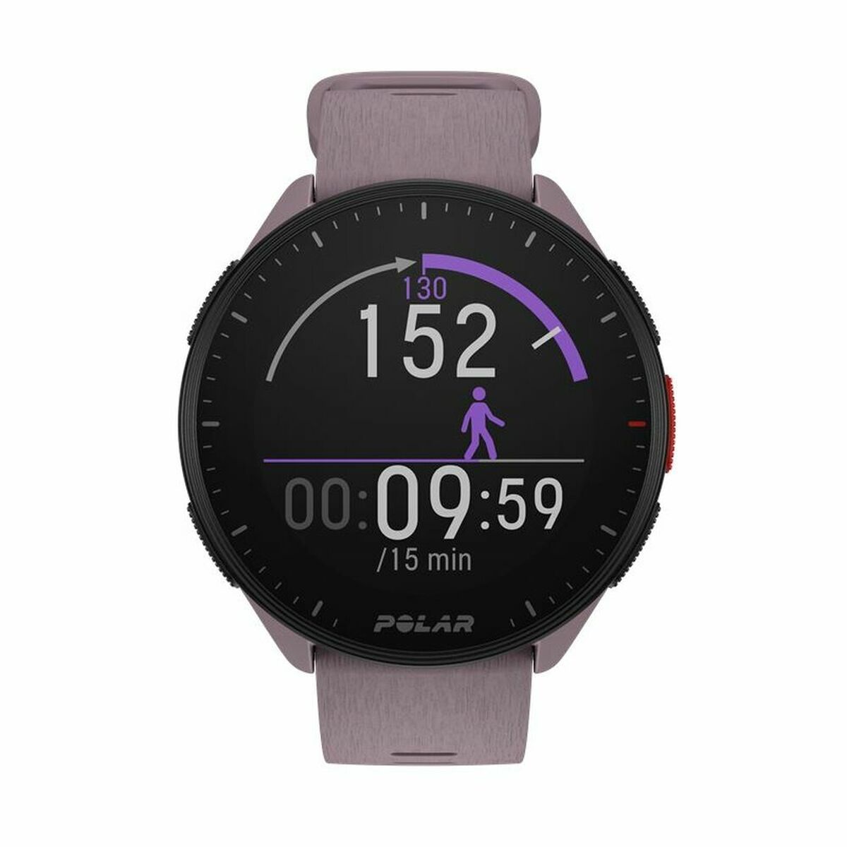 Smart Watch with Pedometer Running Polar Pacer 45 mm Purple