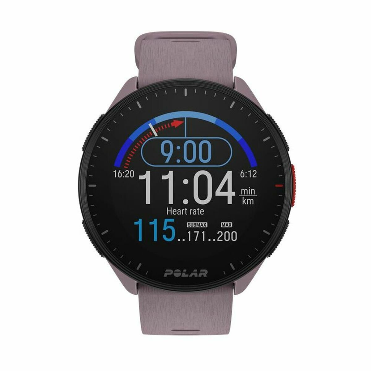 Smart Watch with Pedometer Running Polar Pacer 45 mm Purple