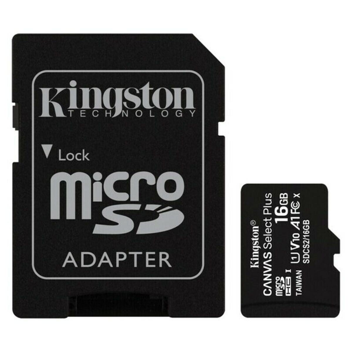 Micro SD Memory Card with Adaptor Kingston SDCS2 100 MB/s exFAT