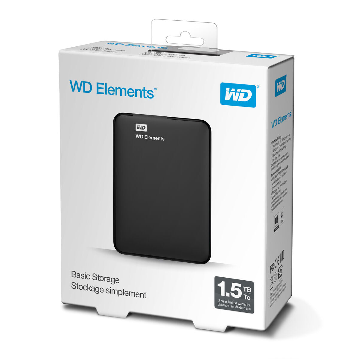 External Hard Drive Western Digital WDBU6Y0015BBK-WESN 1,5 TB