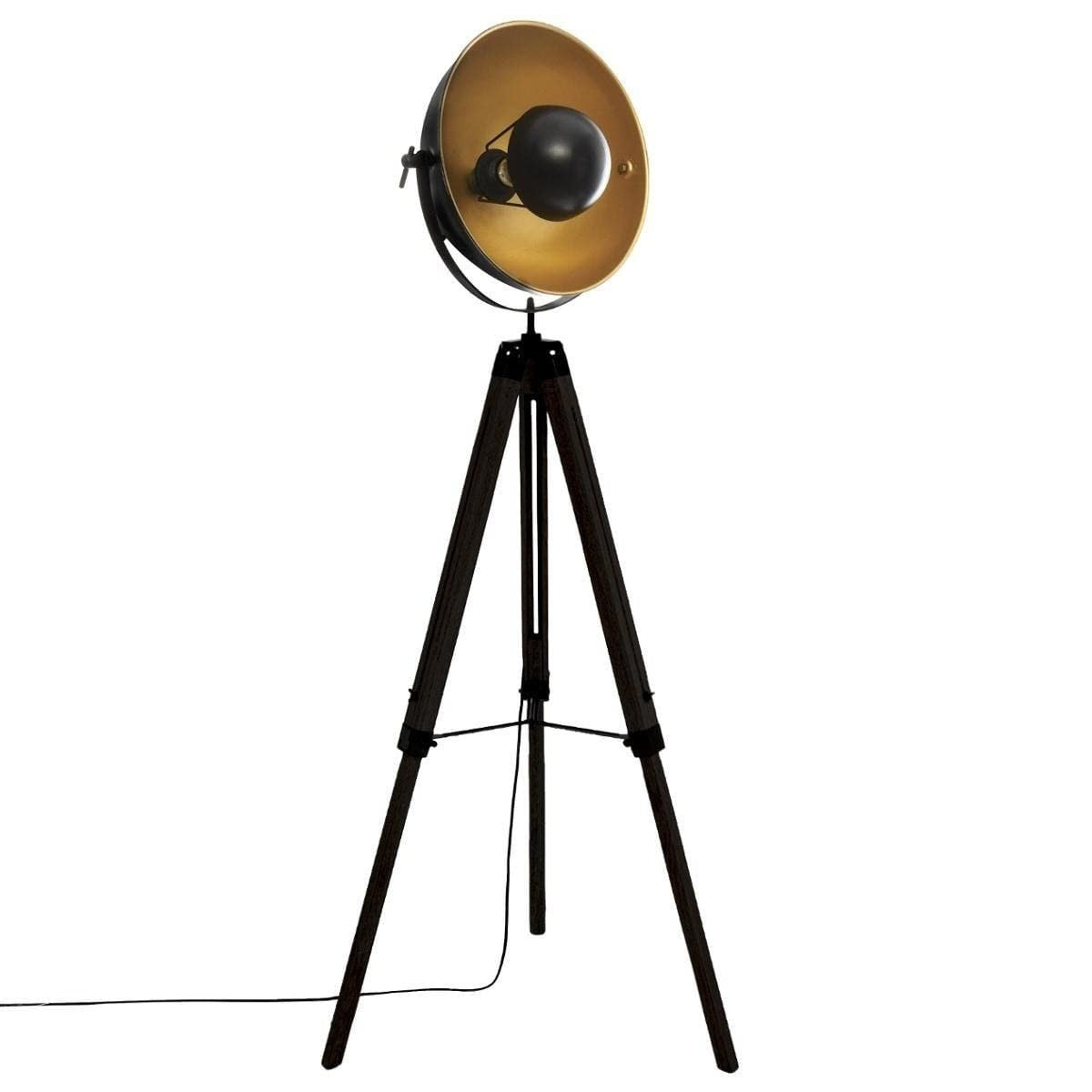 Floor Lamp Atmosphera Loft Lahti Tripod Black Metal (156,5 x 65 x 57 cm)