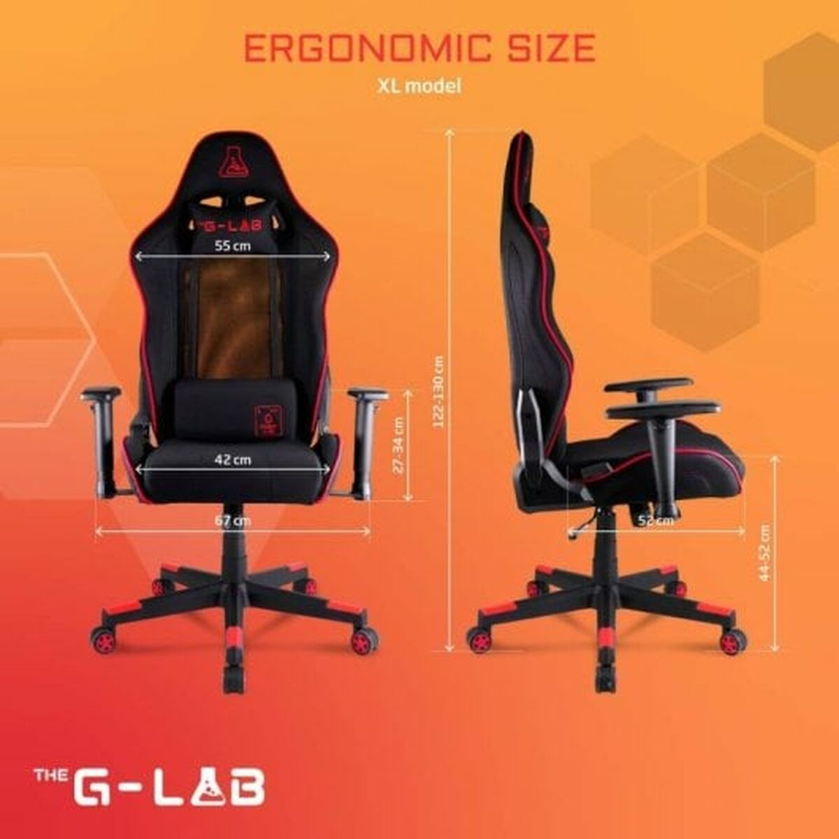 Gaming Chair The G-Lab Oxygen Blue