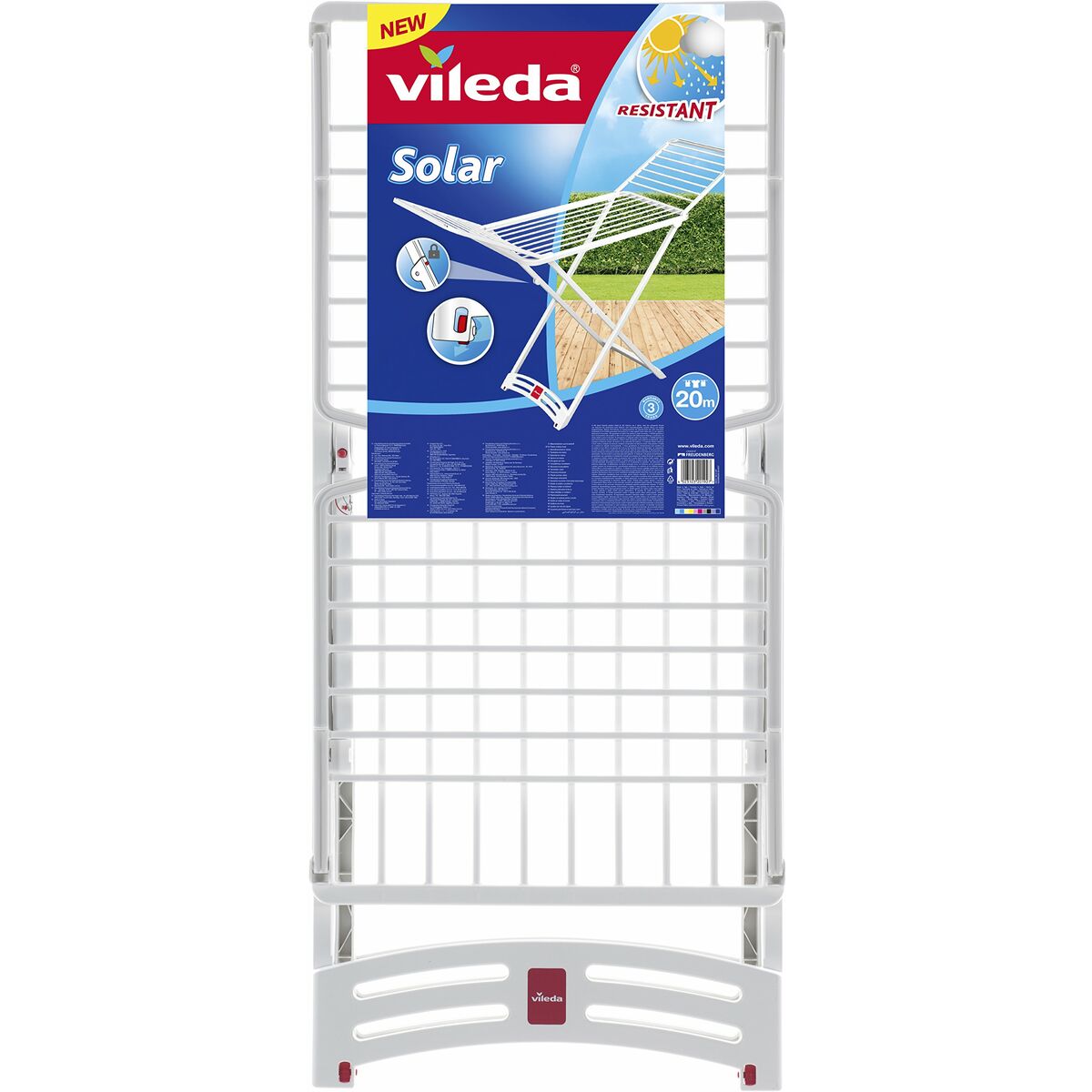 Clothes Line Vileda White Resin (182 x 55 x 88 cm)