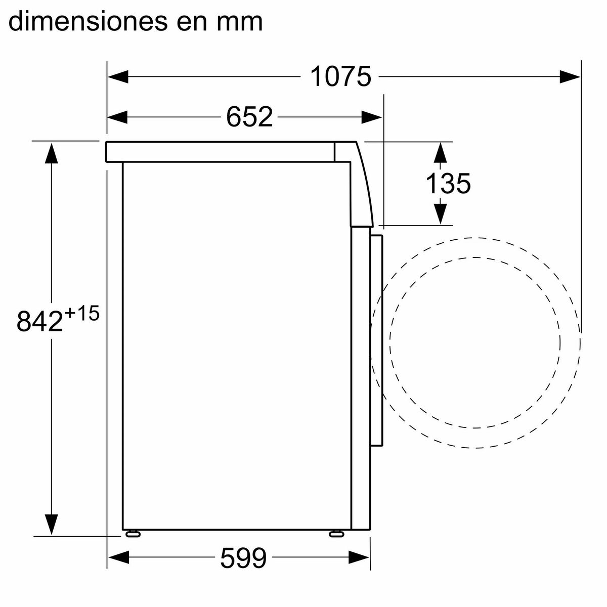 Condensation dryer Balay 3SB188XP  8 kg White