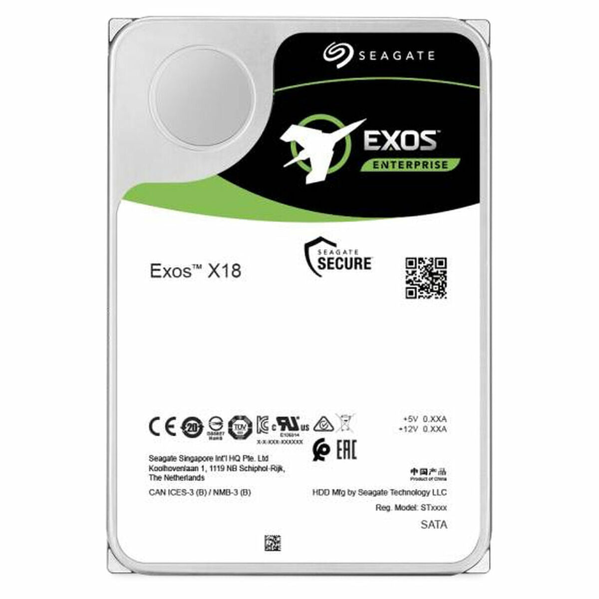 Hard Drive Seagate Exos X18 3,5" 16 TB