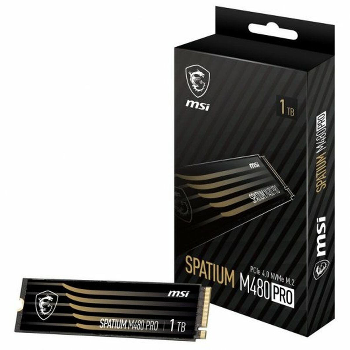 Hard Drive MSI SPATIUM M480 PRO PCIE 4.0 NVME M.2 1TB 1 TB SSD