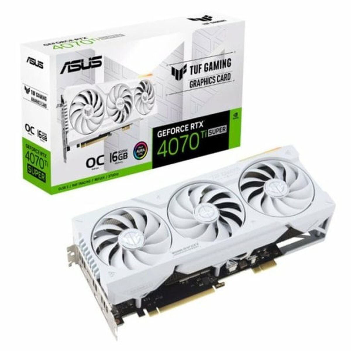 Graphics card Asus TUF Gaming RTX 4070 Ti Super OC Edition White GEFORCE RTX 4070 16 GB GDDR6