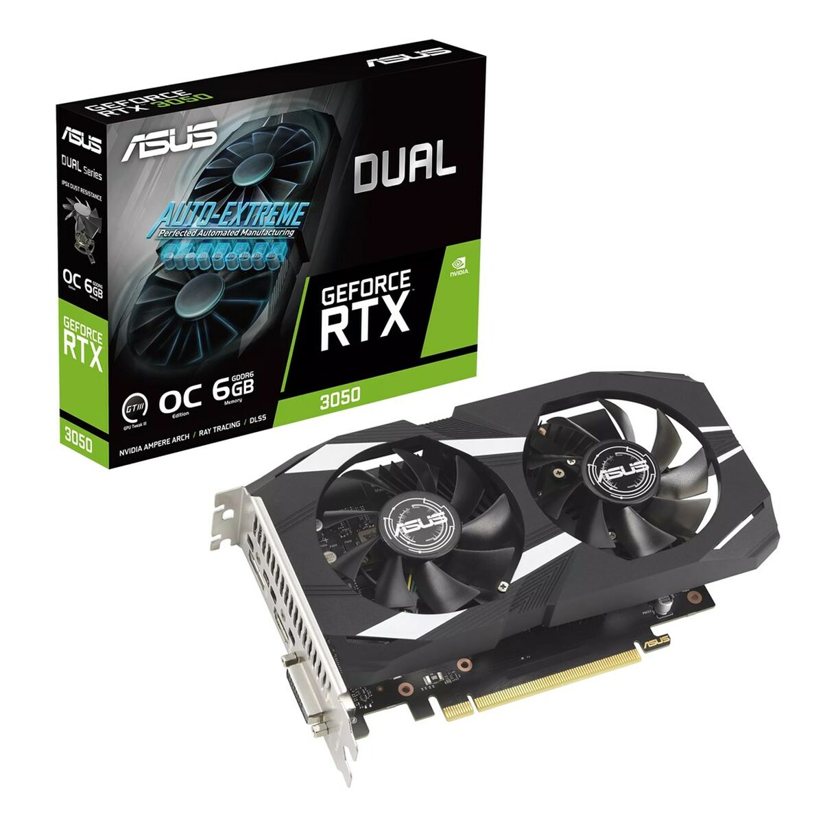 Graphics card Asus 90YV0K60-M0NA00 Nvidia GeForce RTX 3050 6 GB GDDR6