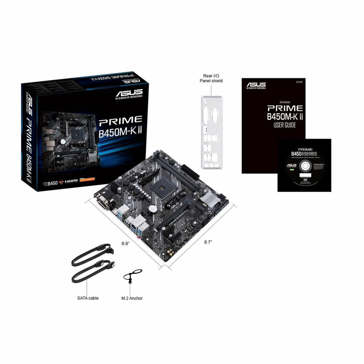 Motherboard Asus Prime B450M-K II mATX AM4