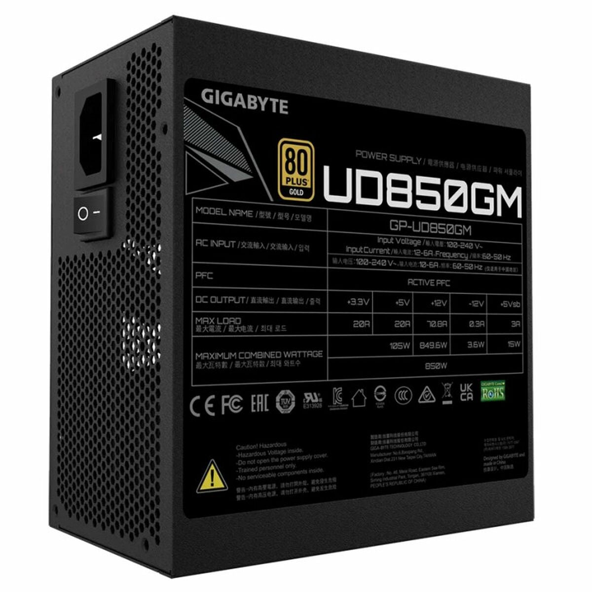 Power supply Gigabyte GP-UD850GM 850 W 80 Plus Gold