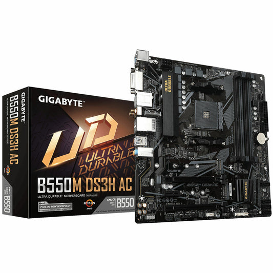 Motherboard Gigabyte B550M DS3H AMD B550 AMD AMD AM4