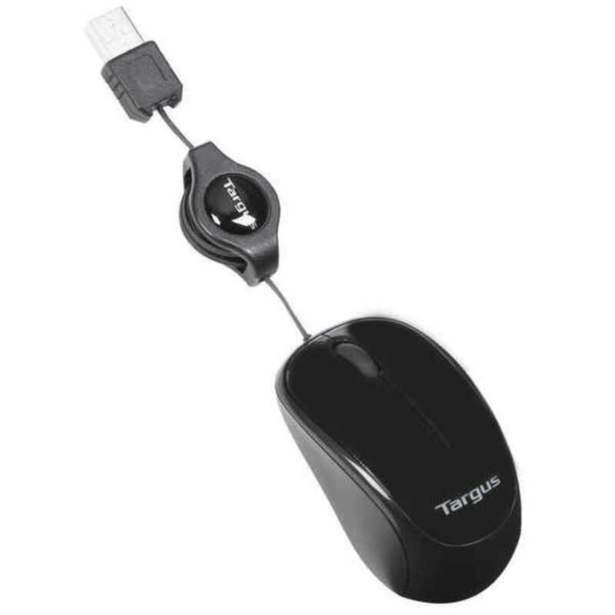 Mouse with Cable and Optical Sensor Targus AMU75EU Black