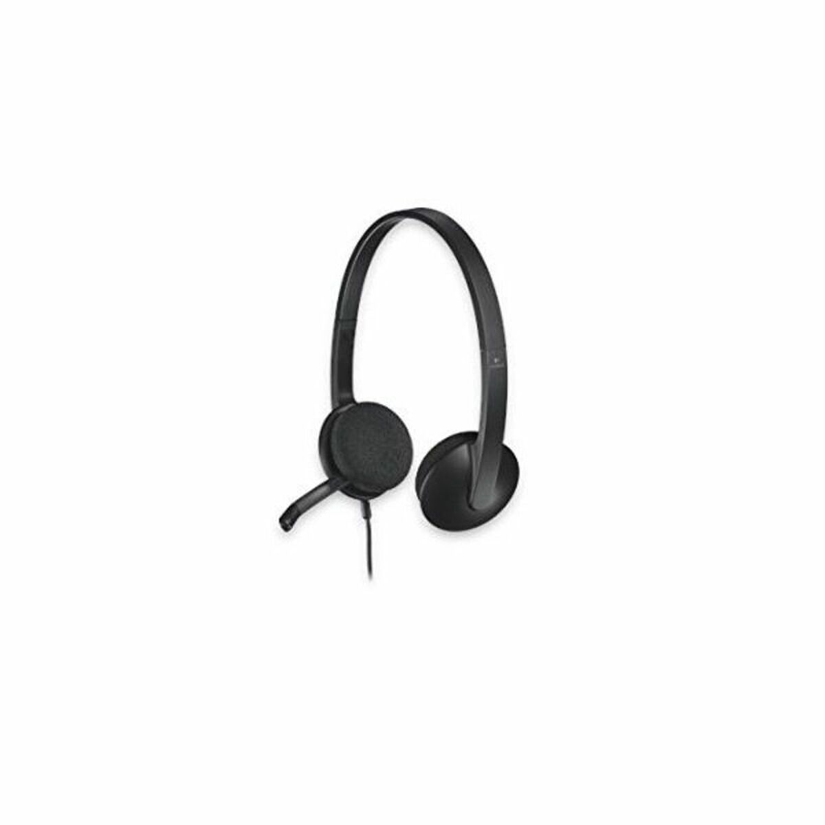 Headphones with Microphone Logitech 981-000475 Black