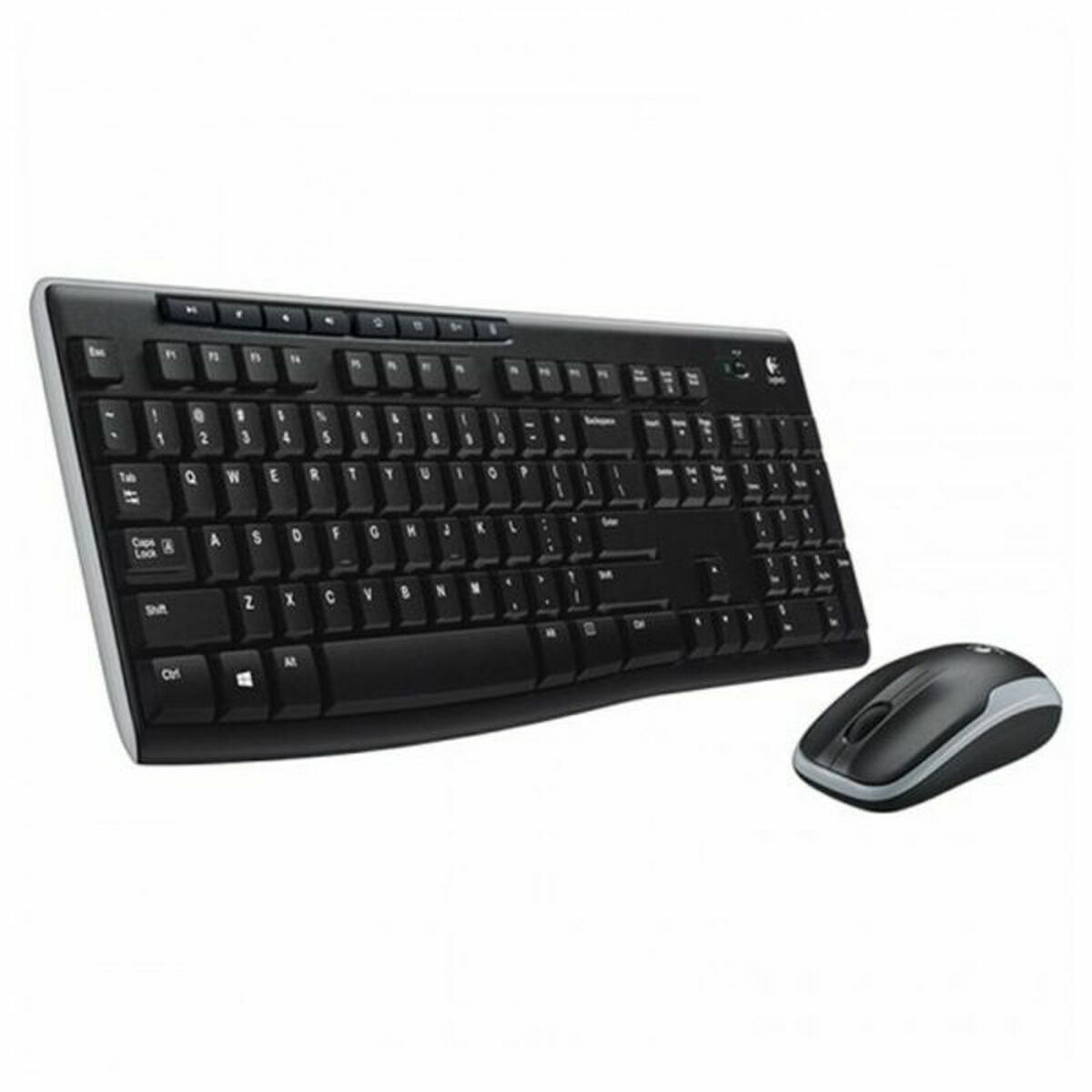 Keyboard and Wireless Mouse Logitech 920-004513 Black Spanish Qwerty QWERTY