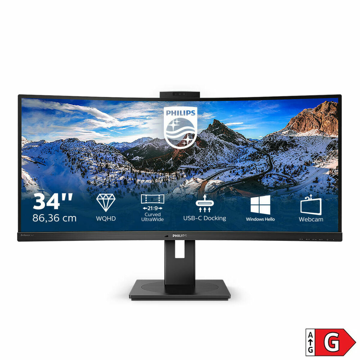 Monitor Philips 346P1CRH/00 UltraWide Quad HD 100 Hz