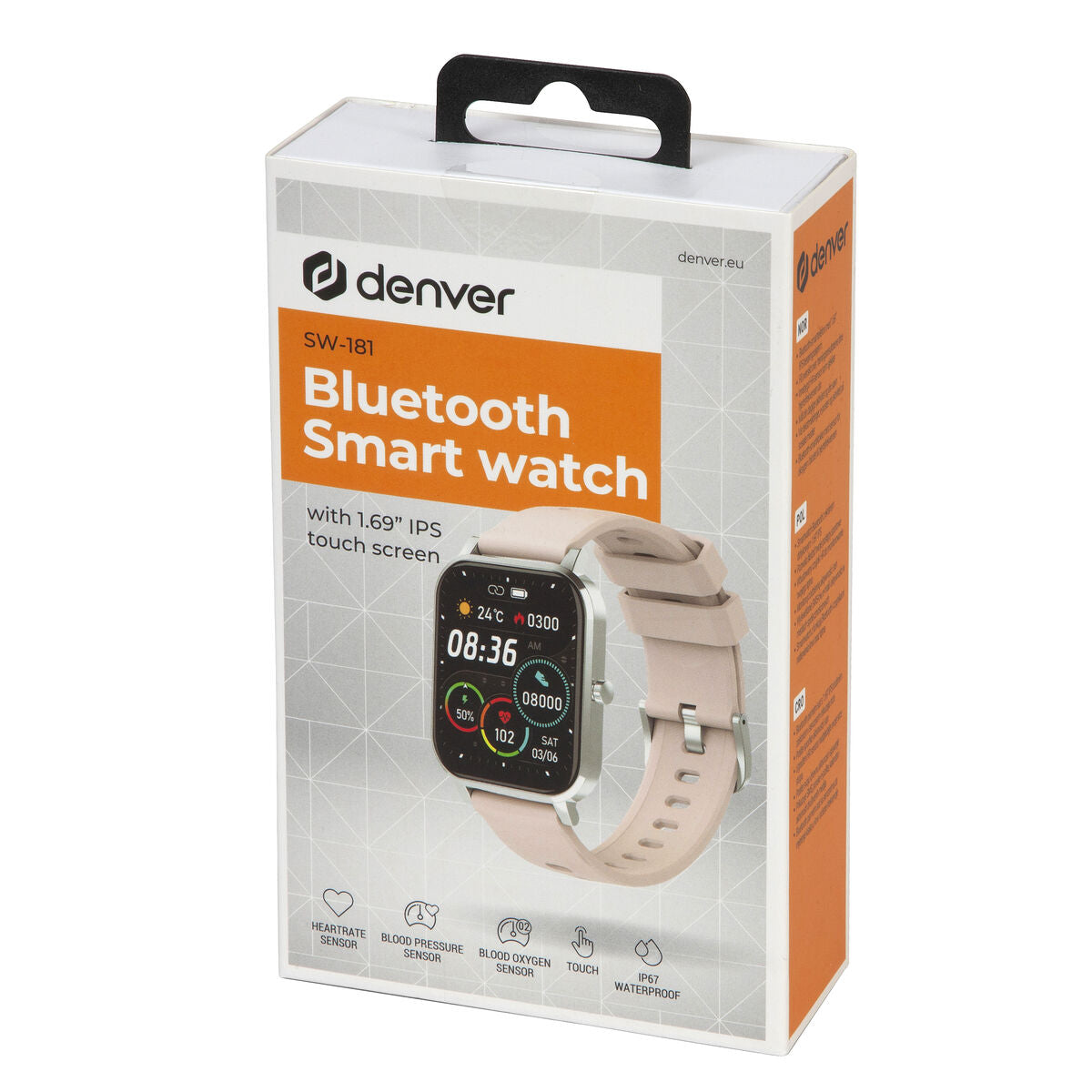 Smartwatch Denver Electronics SW-181 Pink Silver 1,7"