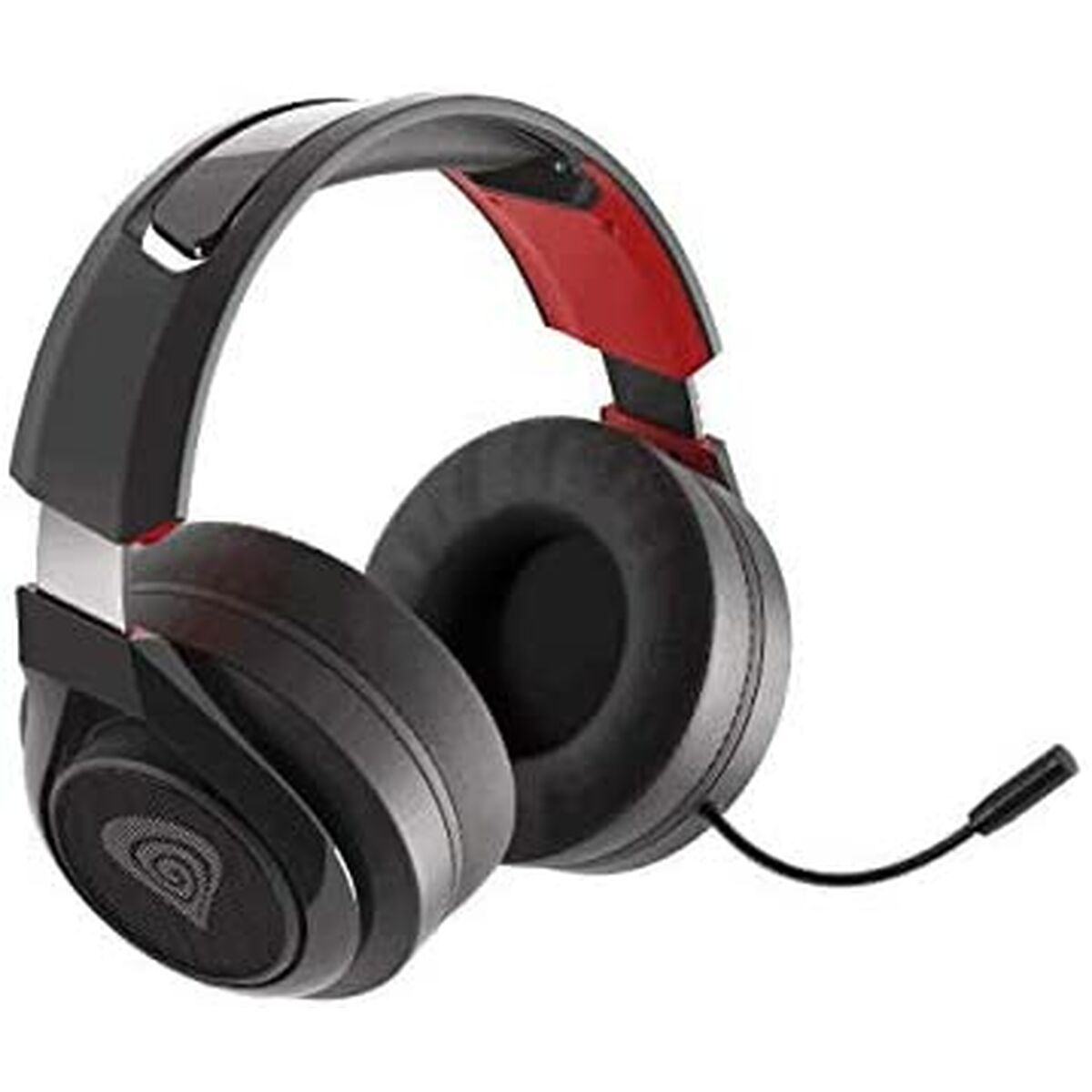 Headphones with Microphone Genesis Selen 400 Black Red Red/Black