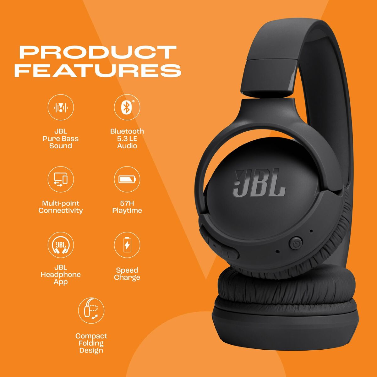 Headphones JBL Black