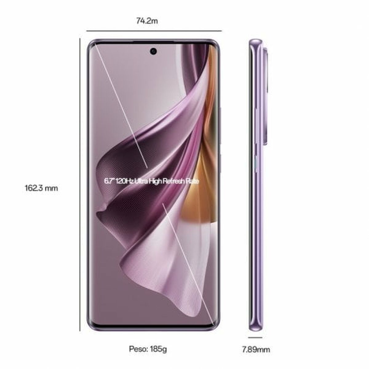 Smartphone Oppo OPPO Reno10 Pro 5G 6,7" 256 GB 12 GB RAM Octa Core Snapdragon 778G Purple