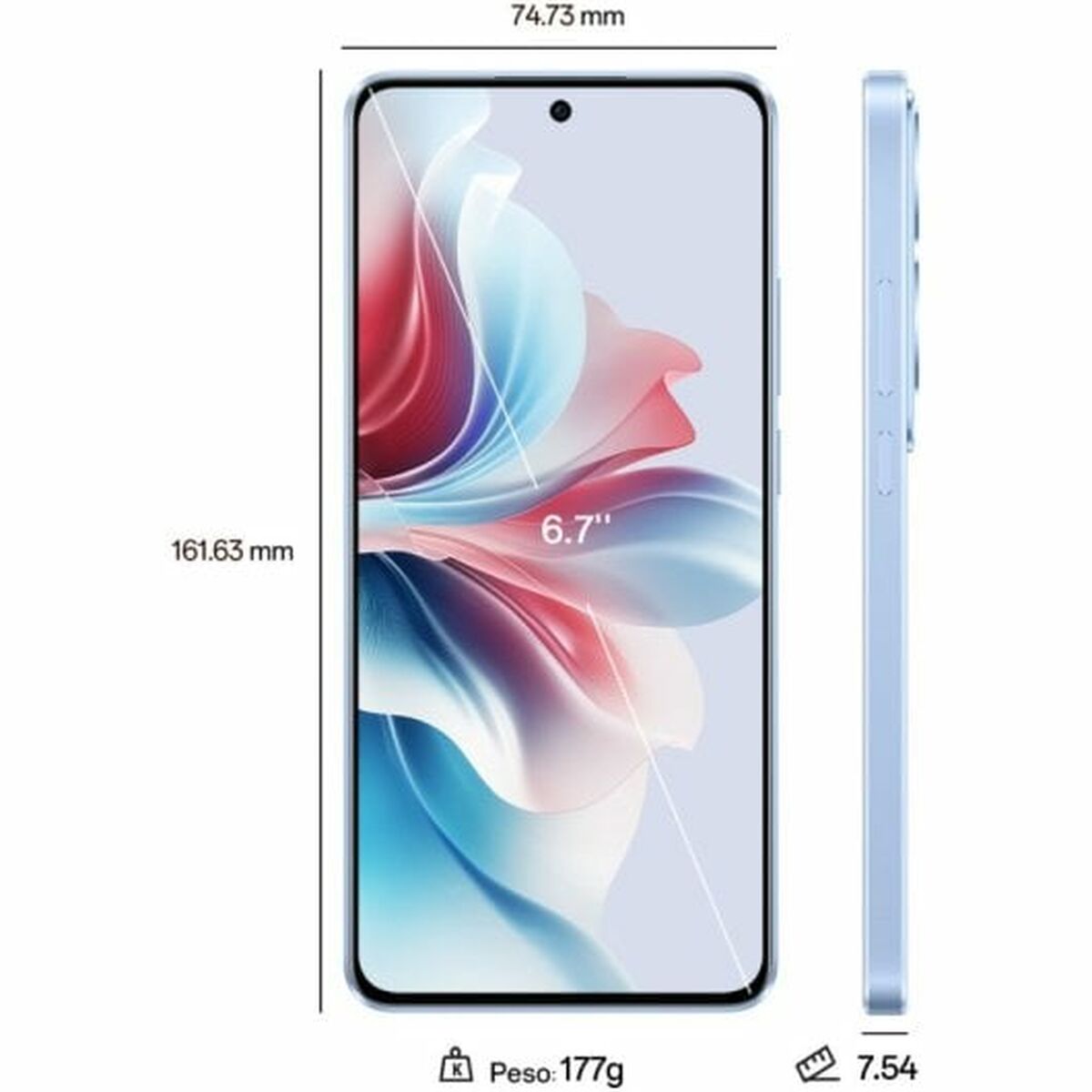 Smartphone Oppo OPPO Reno11 F 5G 6,7" 8 GB RAM 256 GB 2 TB Blue