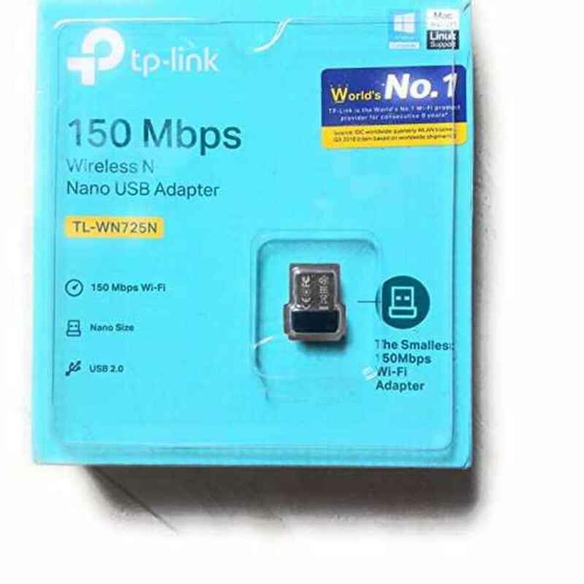 Network Adaptor TP-Link TL-WN725N 150 Mbit/s Black