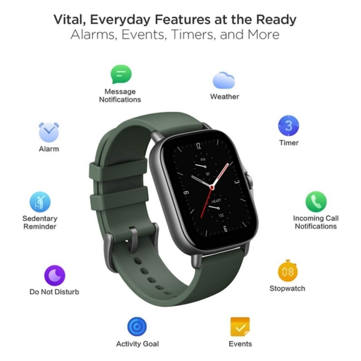 Smartwatch Amazfit GTS 2e 1,65" 246 mAh Green