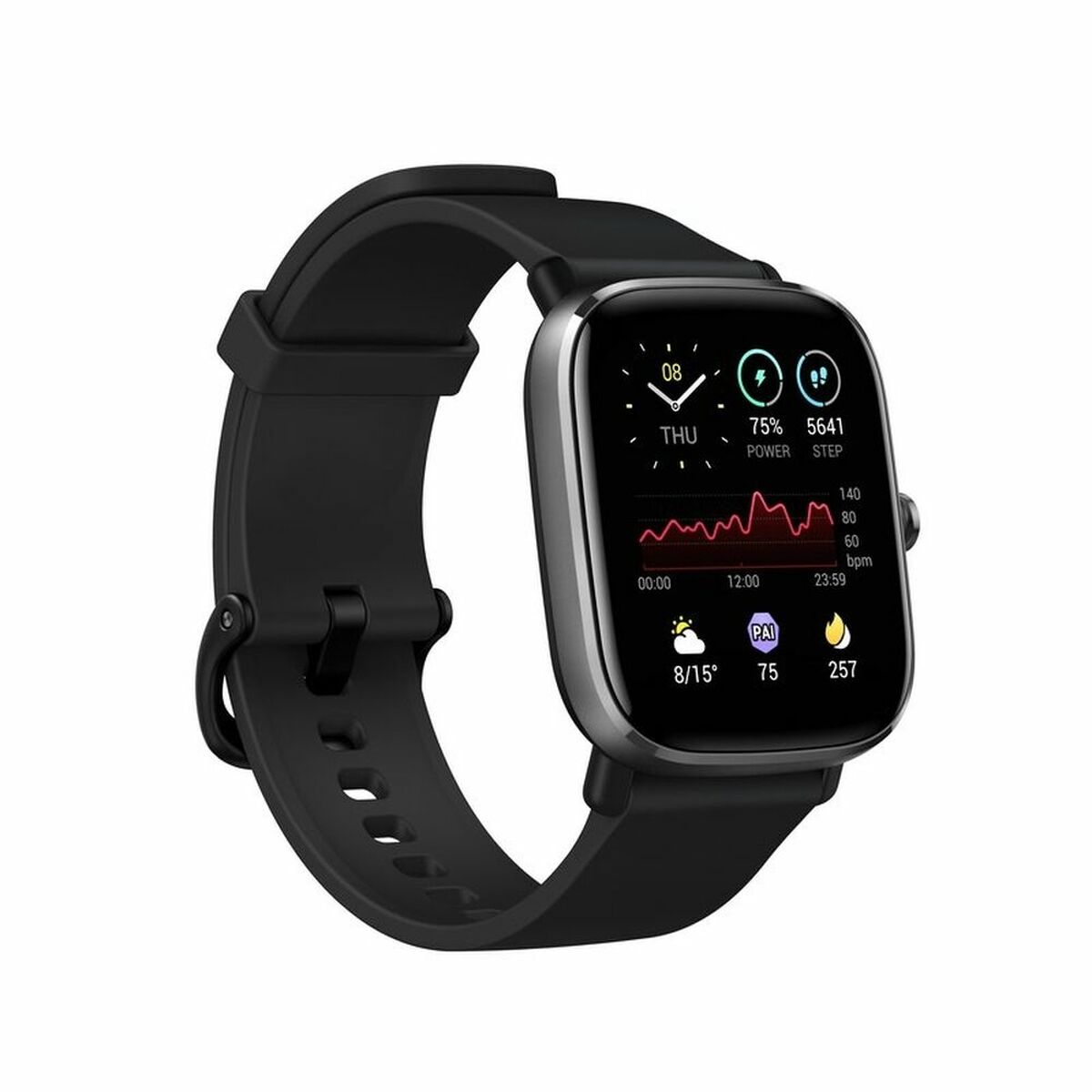 Smartwatch Amazfit GTS 2 mini 1,55" Black 40 mm AMOLED 5 atm 220 mAh