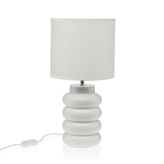 Desk lamp Versa White Ceramic 60 W 20 x 40 cm