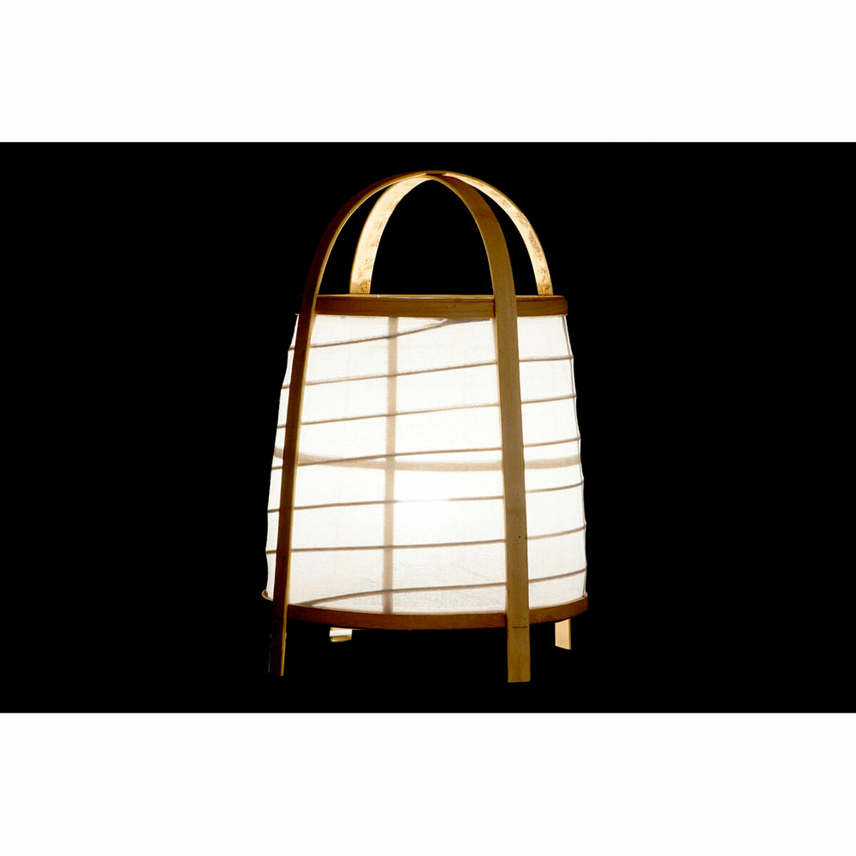 Desk lamp DKD Home Decor White Natural Bamboo 40 W 220 V 32 x 32 x 45,5 cm