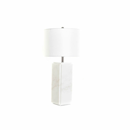 Desk lamp DKD Home Decor White Polyester Metal Marble 220 V 50 W (33 x 33 x 65 cm)