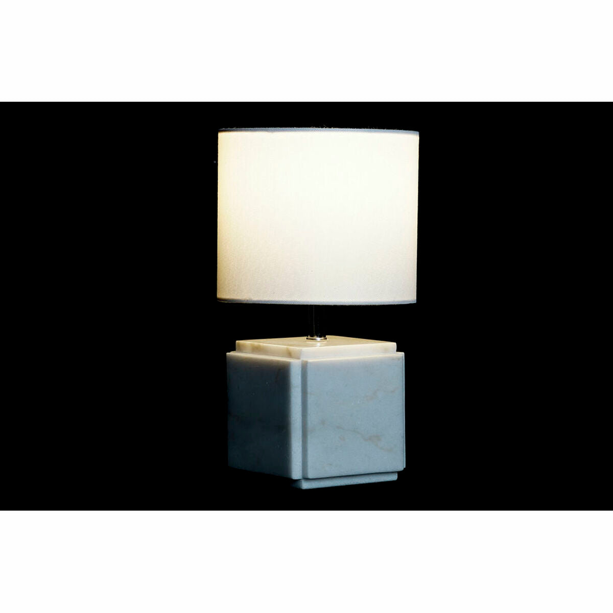 Desk lamp DKD Home Decor White Polyester Metal Marble 220 V Golden 50 W (20 x 20 x 34 cm)