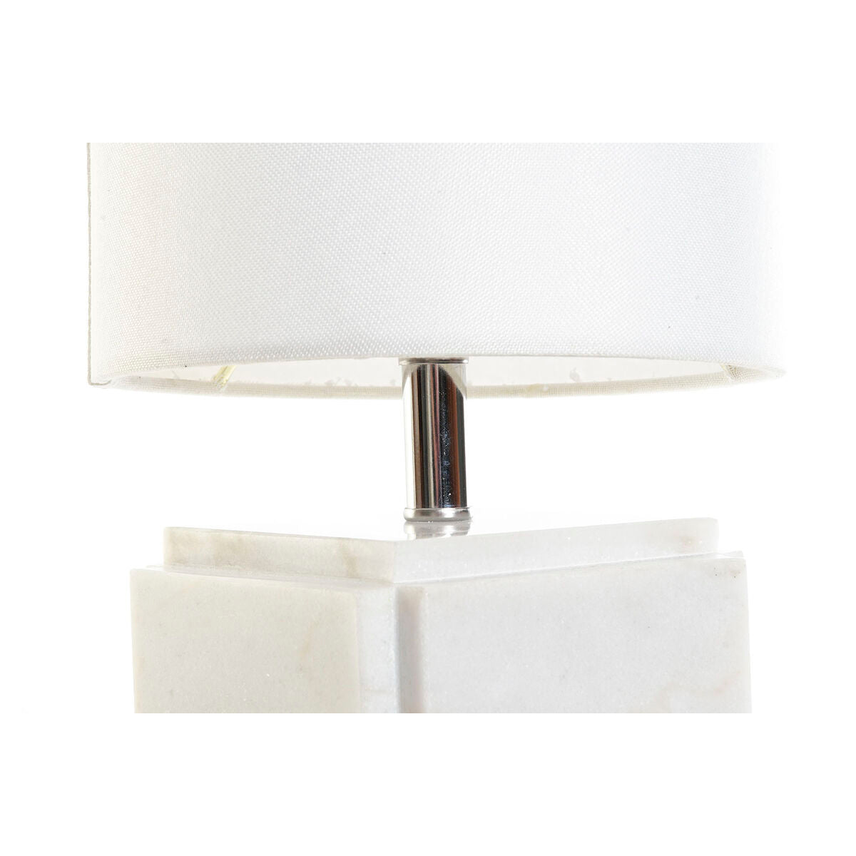 Desk lamp DKD Home Decor White Polyester Metal Marble 220 V Golden 50 W (20 x 20 x 34 cm)