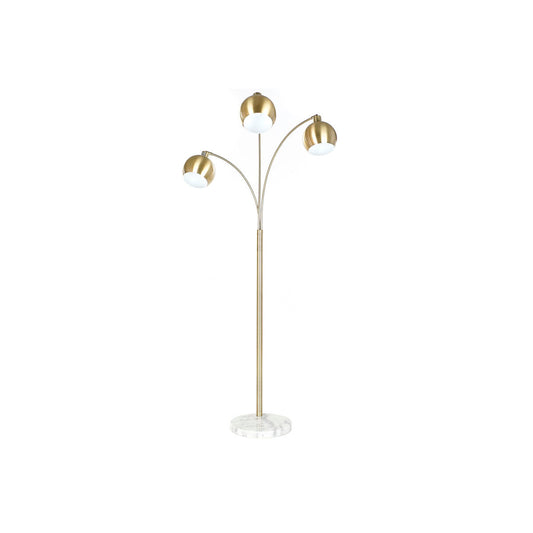 Floor Lamp DKD Home Decor 70 x 80 x 182 cm Golden Metal White Marble 220 V 50 W