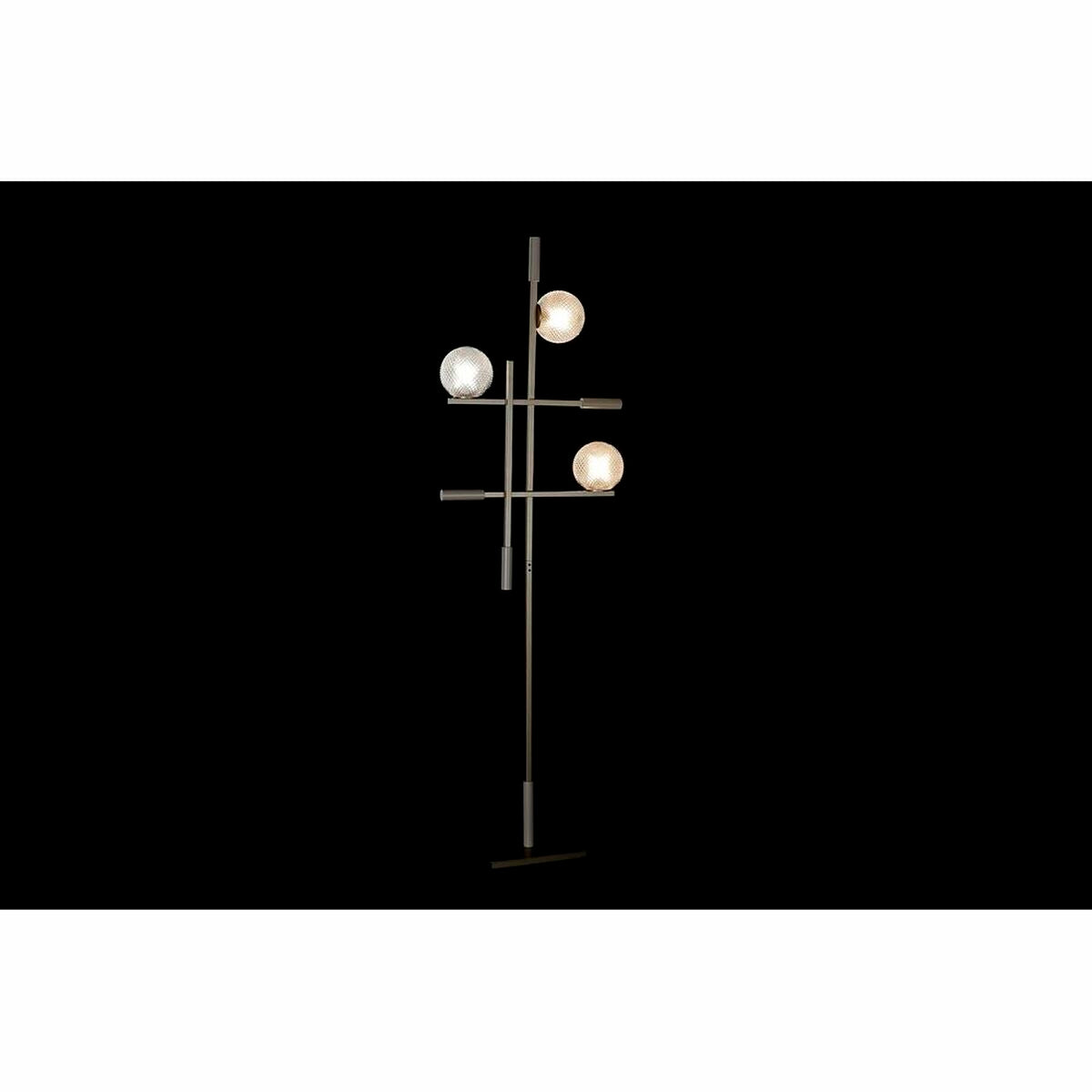 Floor Lamp DKD Home Decor Crystal Golden Metal Modern (55 x 24 x 185 cm)