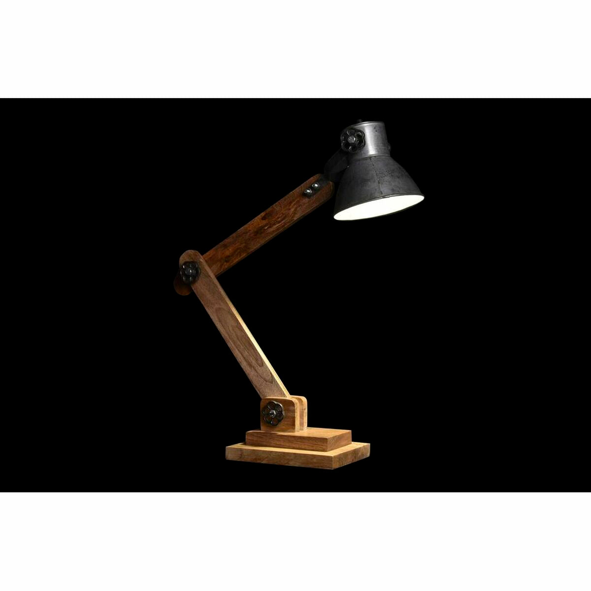 Desk lamp DKD Home Decor Silver Brown 220 V 50 W (50 x 15 x 65 cm)