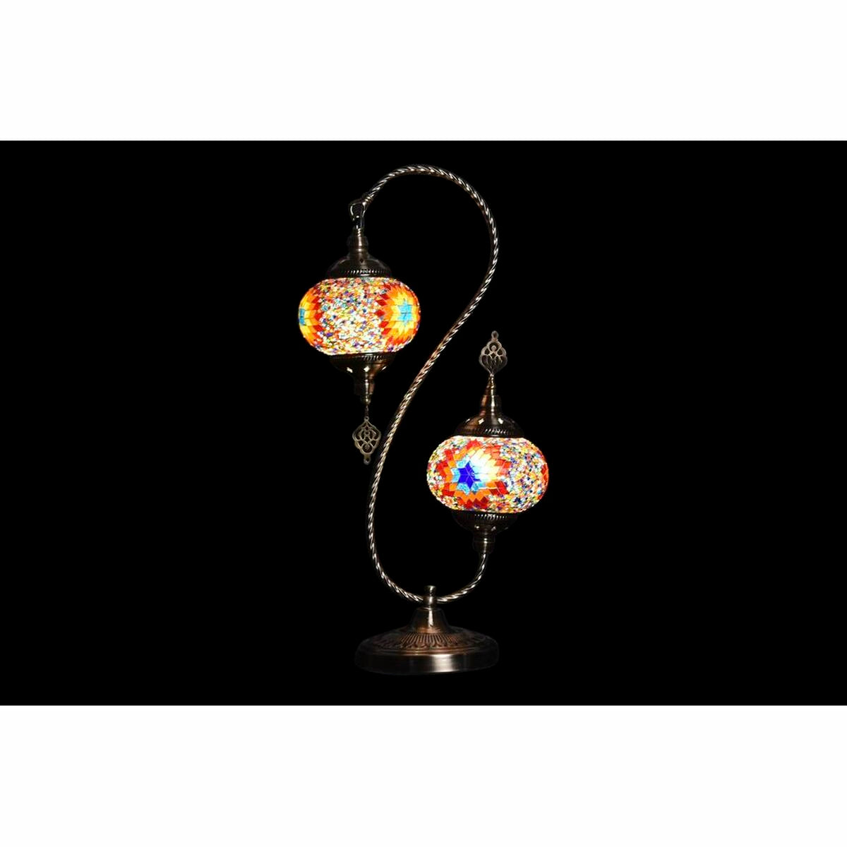 Desk lamp DKD Home Decor Multicolour Metal Crystal 50 W 220 V 35 x 18 x 63 cm (2 Units)