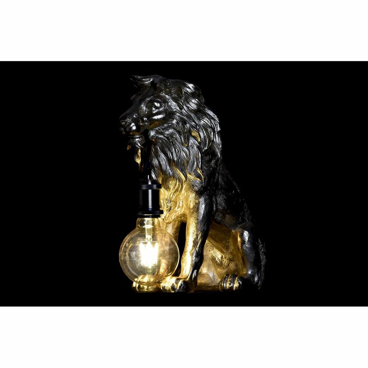 Desk lamp DKD Home Decor Golden Lion 220 V 50 W (31,5 x 18 x 35,5 cm)