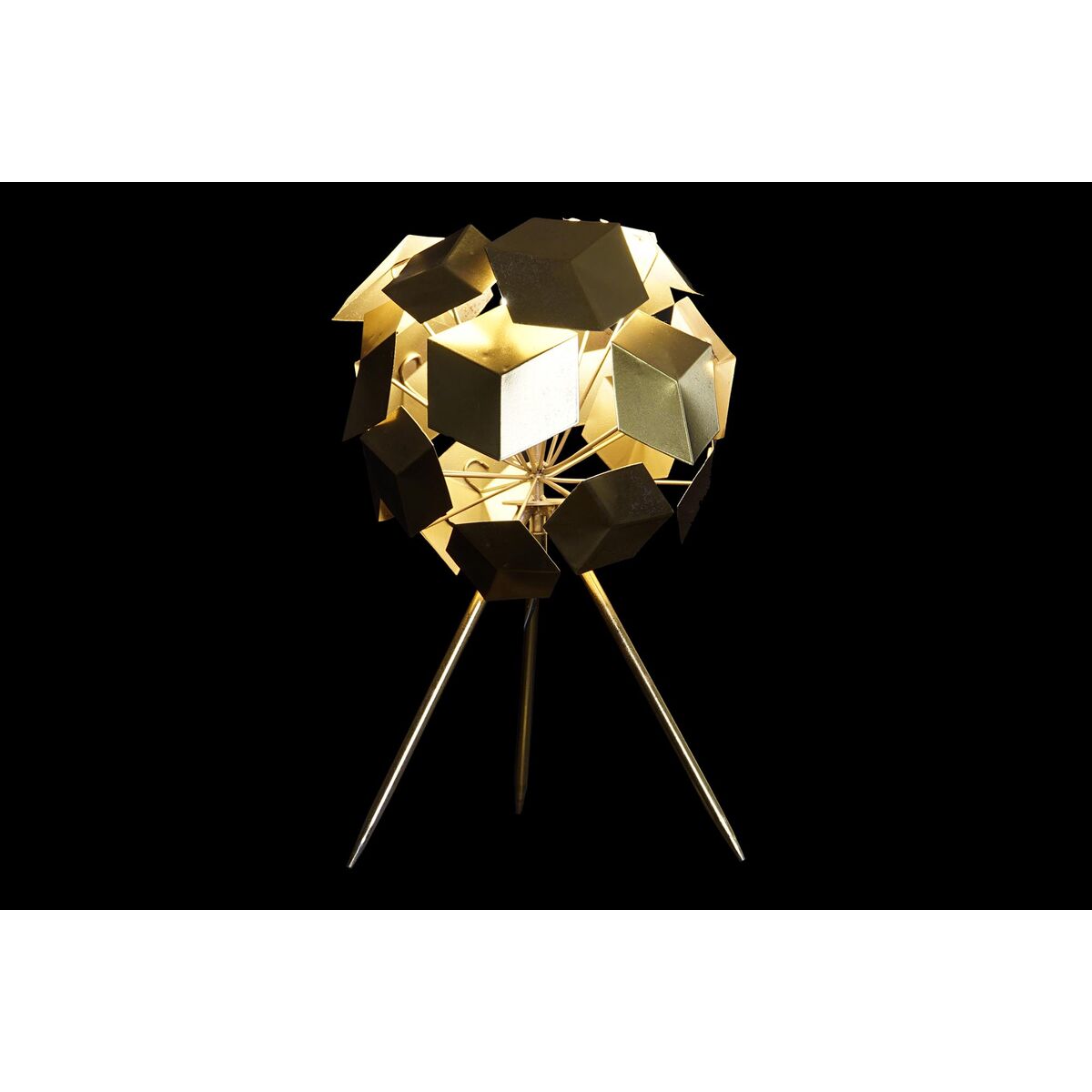 Desk lamp DKD Home Decor Golden 220 V 50 W Modern Geometric (29 x 29 x 45 cm)