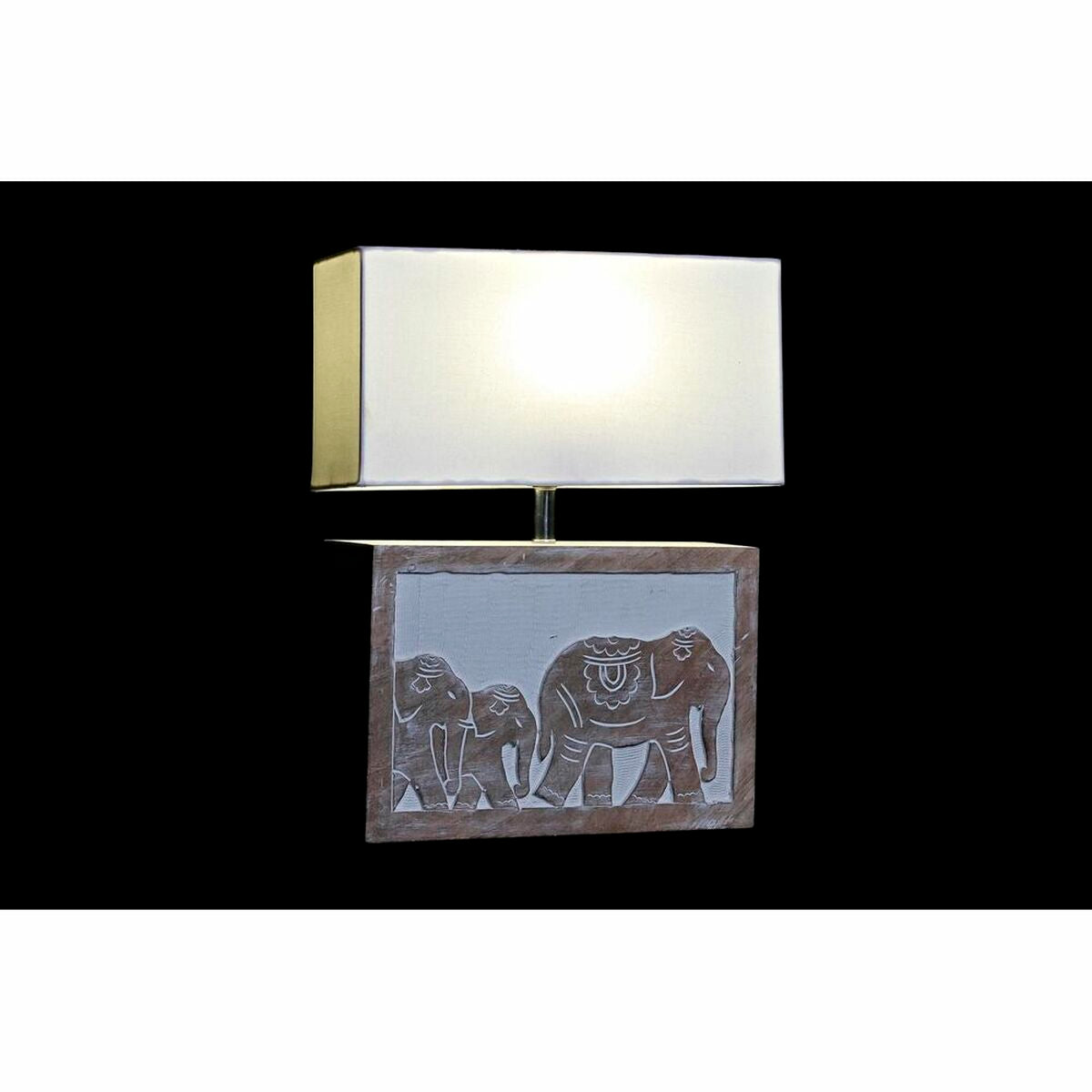 Desk lamp DKD Home Decor Brown White 220 V 50 W Indian Man (33 x 12 x 41 cm)