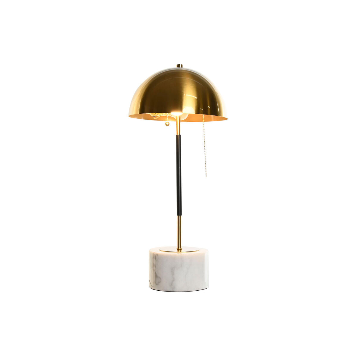 Desk lamp DKD Home Decor Black Golden Metal Marble 50 W 220 V 25 x 25 x 58 cm