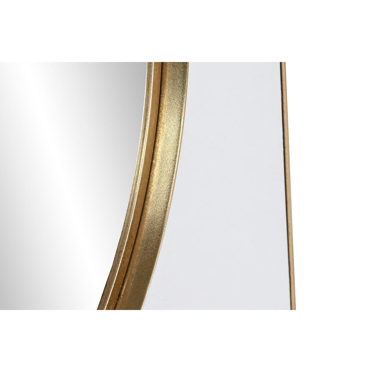 Wall mirror Home ESPRIT White Golden Iron Mirror 100 x 4 x 100 cm