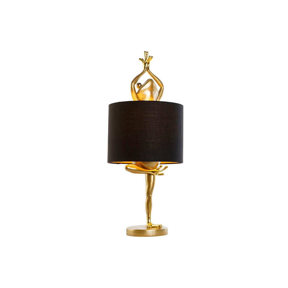 Desk lamp Home ESPRIT Black Golden Resin 50 W 220 V 28 x 28 x 68 cm (2 Units)