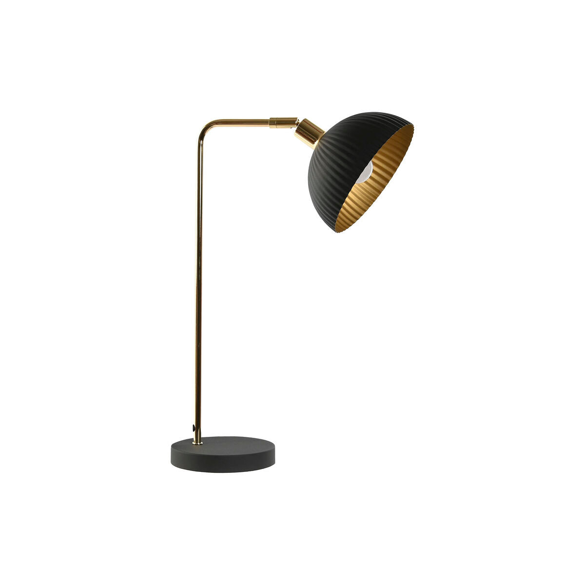 Desk lamp Home ESPRIT Black Golden Metal 25 W 220 V 27 x 16 x 50 cm