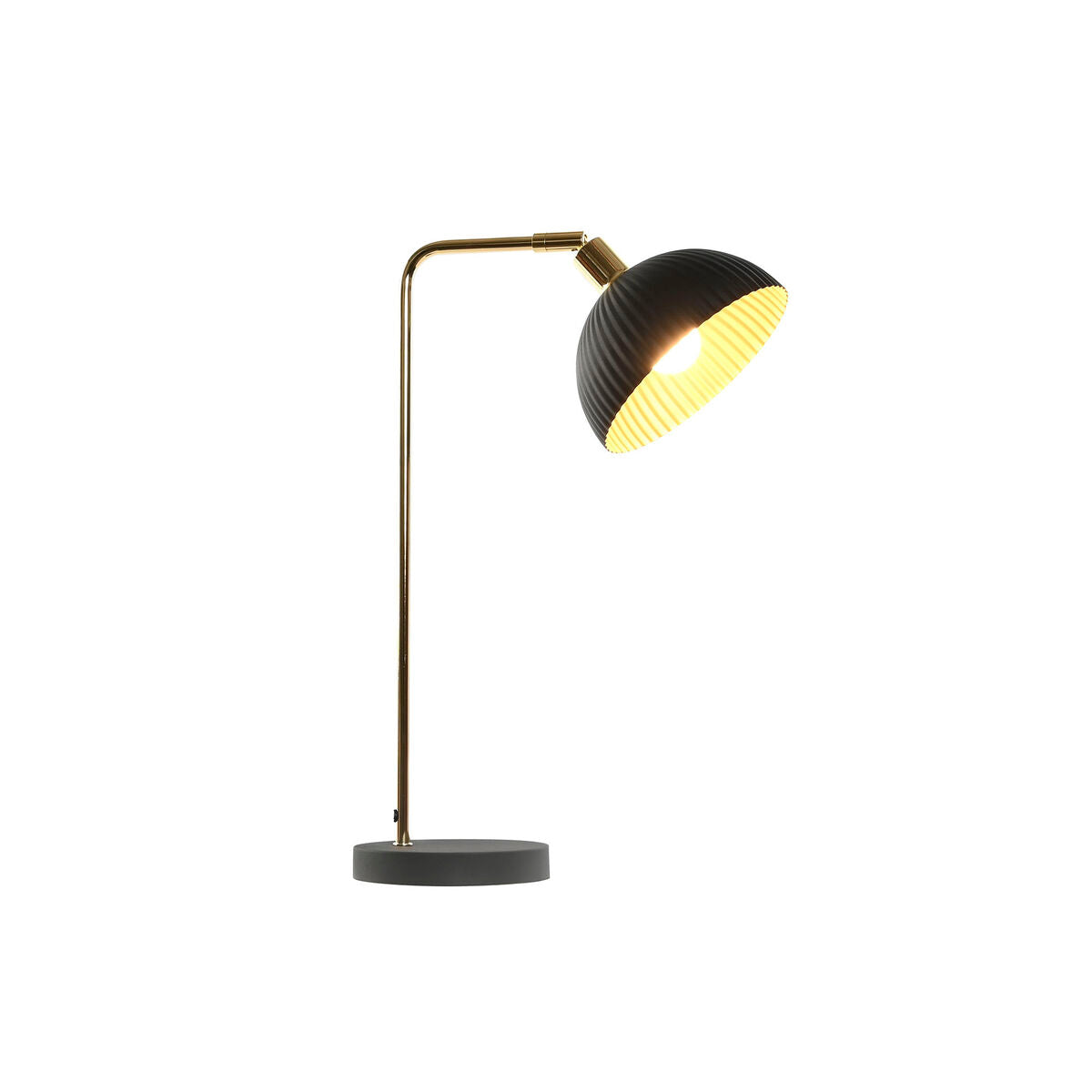 Desk lamp Home ESPRIT Black Golden Metal 25 W 220 V 27 x 16 x 50 cm