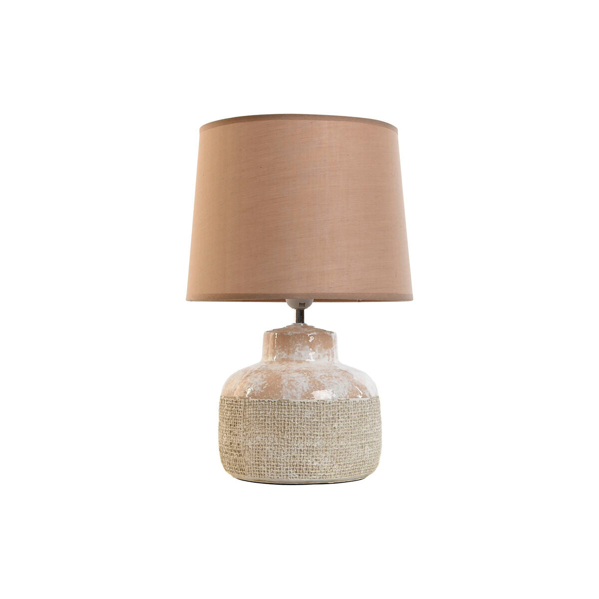 Desk lamp Home ESPRIT Brown Beige Stoneware 50 W 220 V 30 x 30 x 44 cm