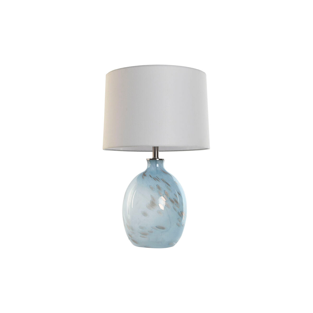 Desk lamp Home ESPRIT Blue White Crystal 50 W 220 V 40 x 40 x 66 cm