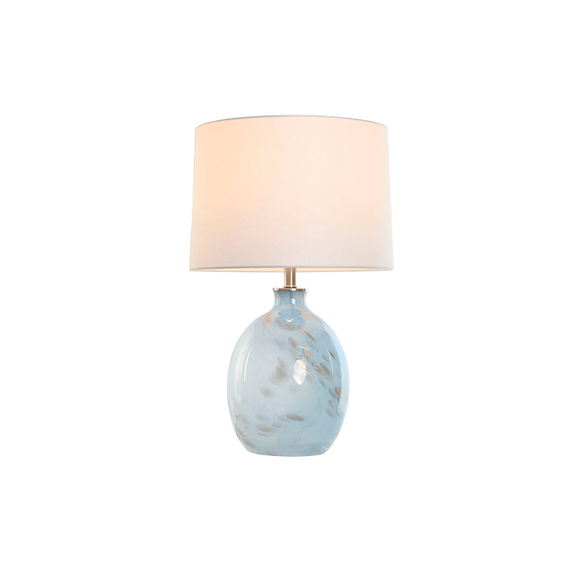 Desk lamp Home ESPRIT Blue White Crystal 50 W 220 V 40 x 40 x 66 cm